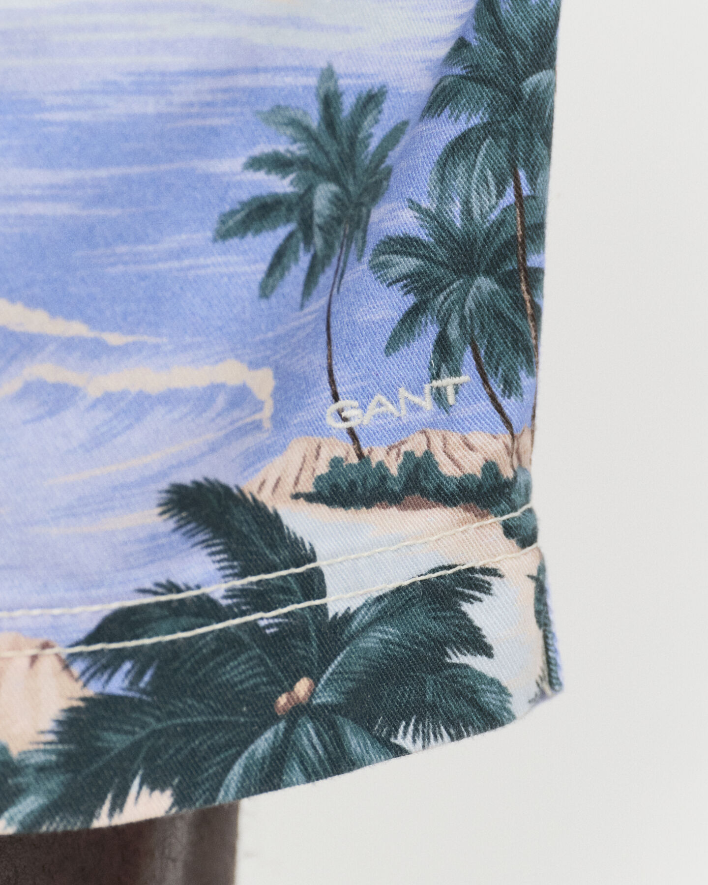 Regular Fit short met print en trekkoordje