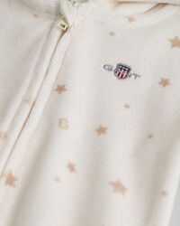 Baby velours onesie met print