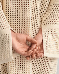 Open gebreide Rugger-jurk