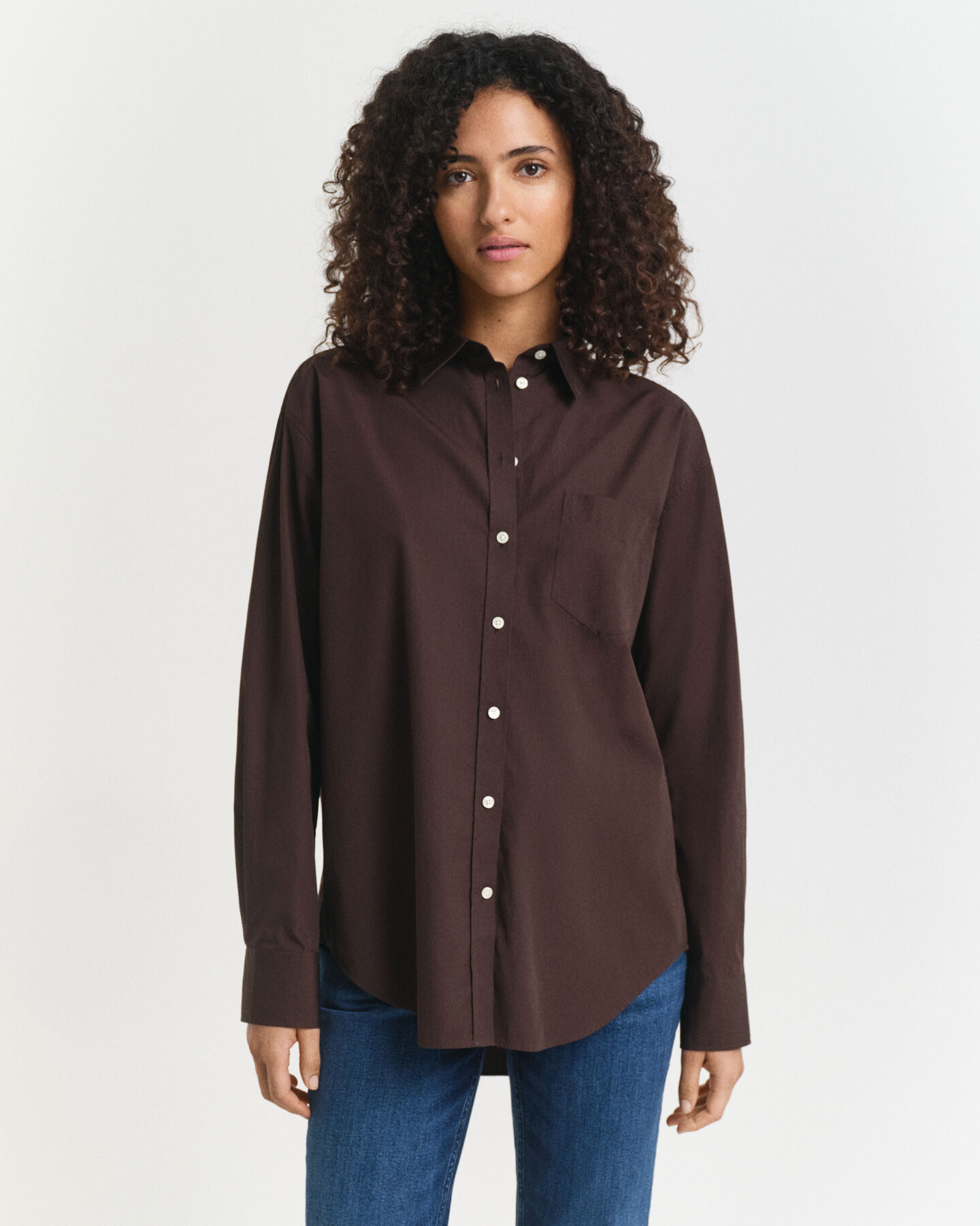 Relaxed Fit Classic overhemd van poplin
