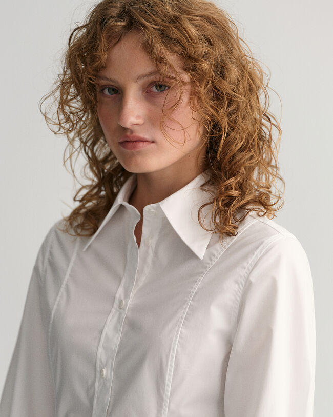 Regular Fit overhemd met figuurnaden