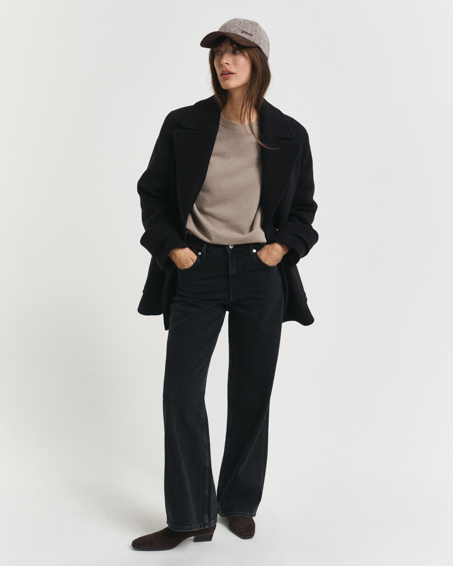 Shield sweatshirt met ronde hals