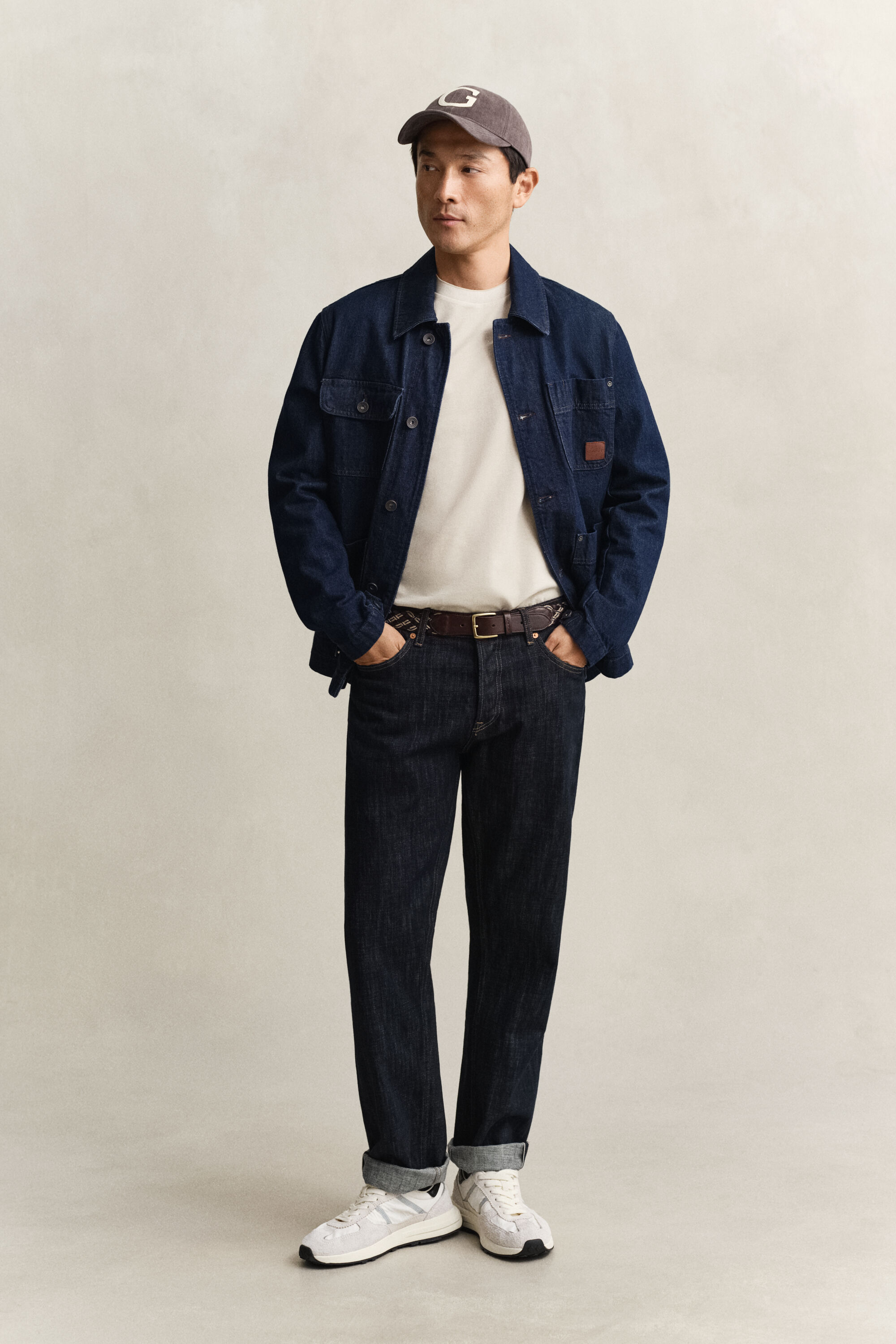 Tweekleurig piqué T-shirt