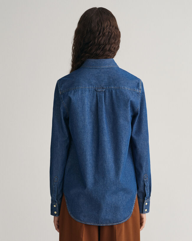 Regular Fit denim overhemd