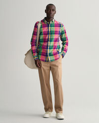 Regular Fit overhemd met Indiase madrasruit