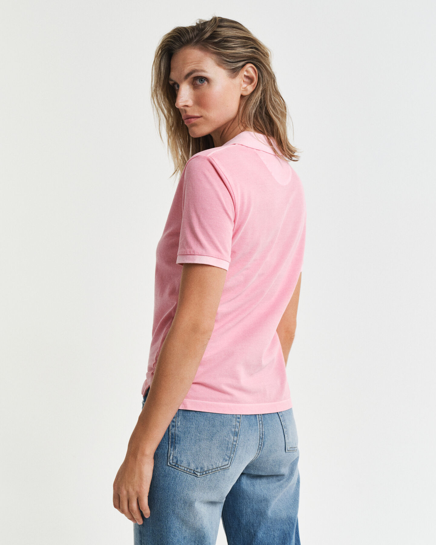 Sunfaded piqu&eacute; poloshirt