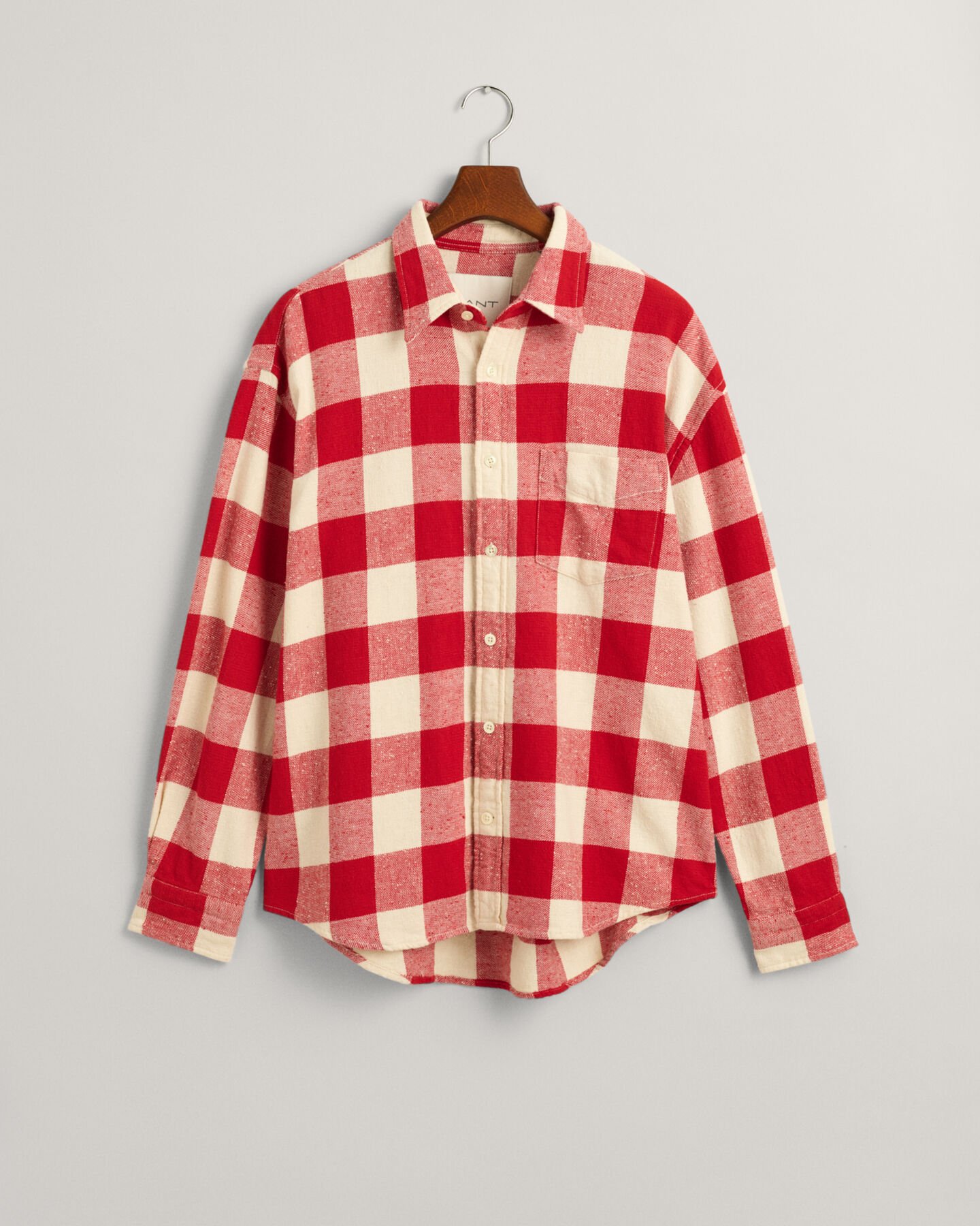 Oversized Buffalo Checked overhemd met textuur