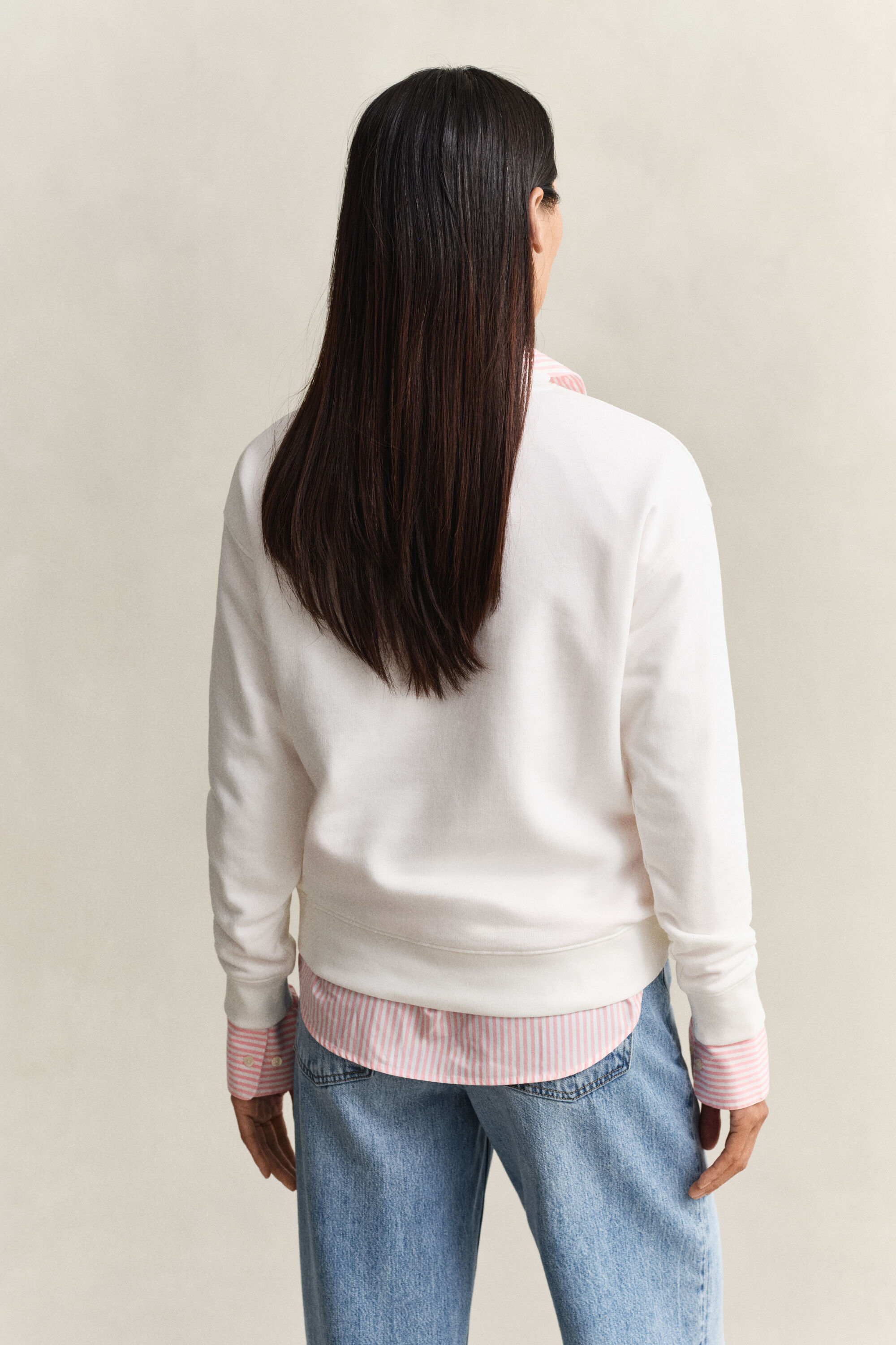 Sweatshirt met touwafbeelding