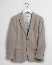 Regular Fit blazer met visgraatmotief