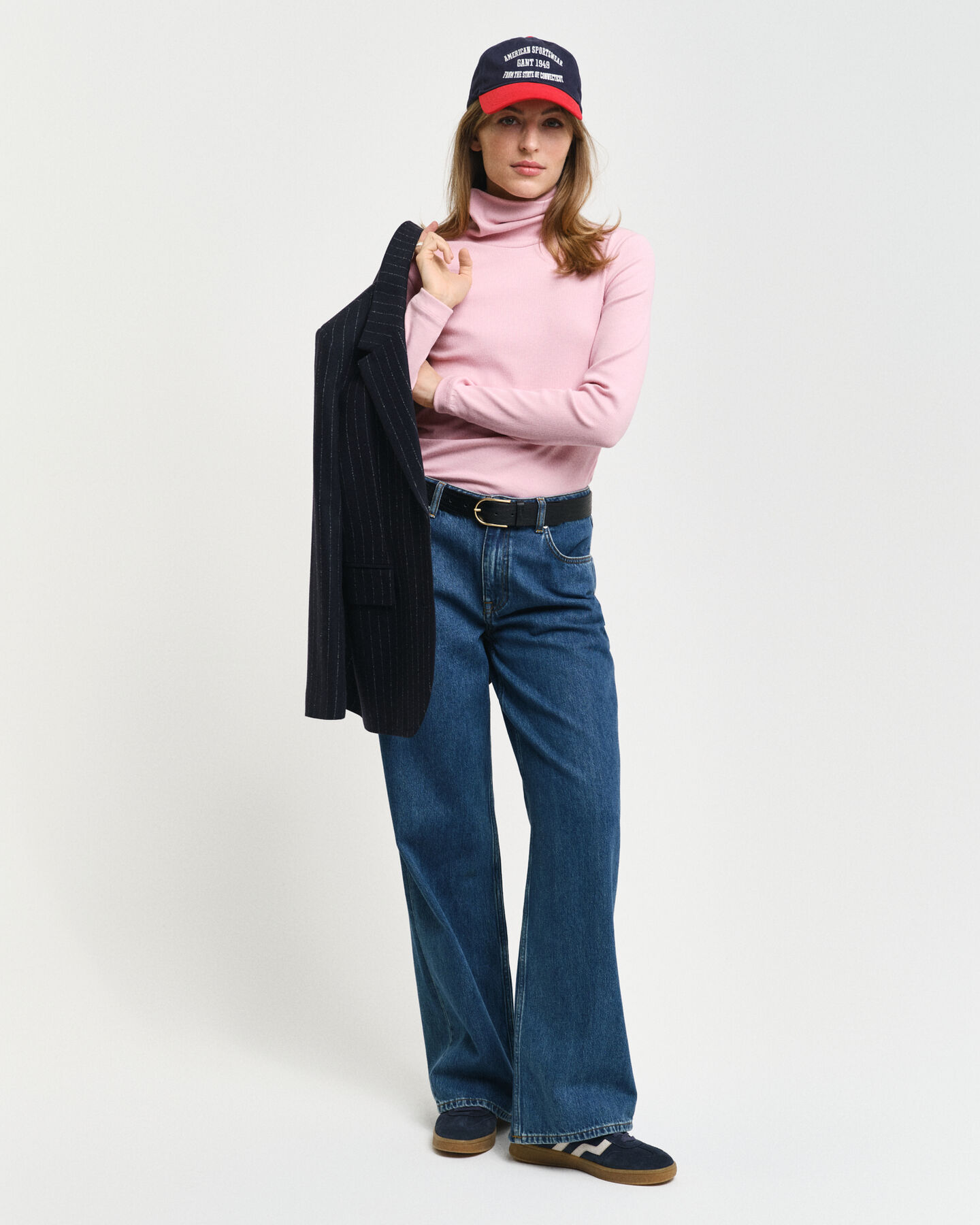 Coltrui met rib en lange mouwen