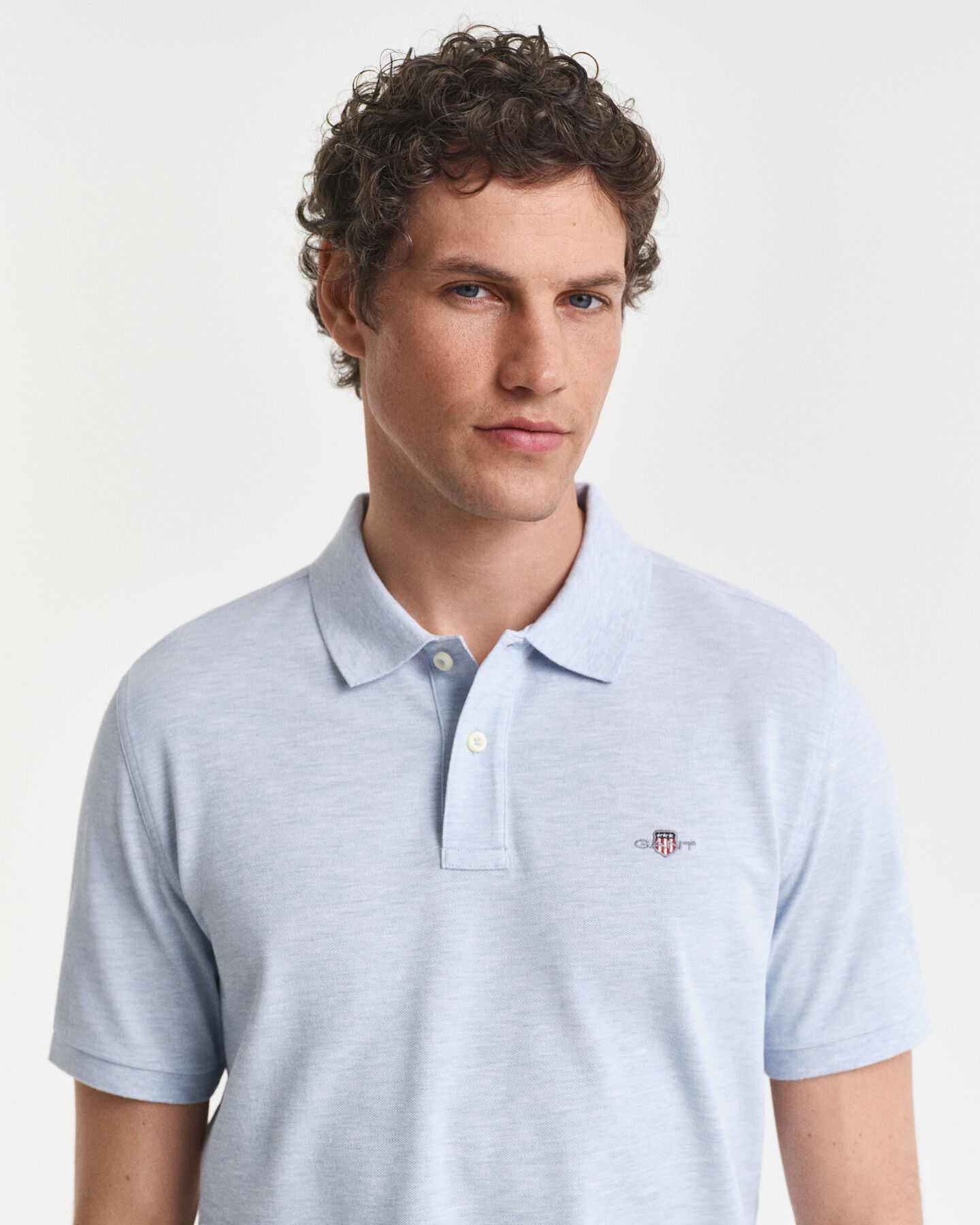 Regular Fit Shield piqué poloshirt