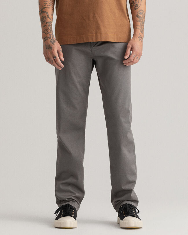 Allister Regular Fit chino van keperstof