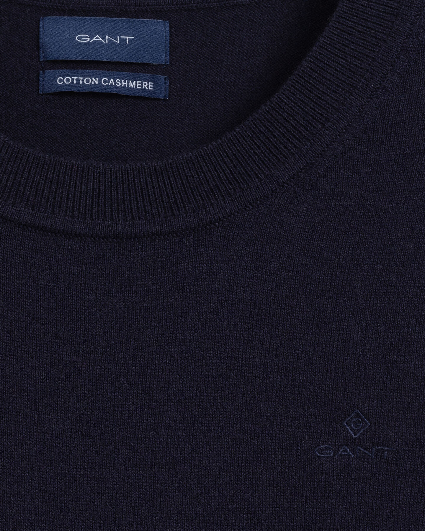 Sweater met ronde hals van katoen-kasjmier