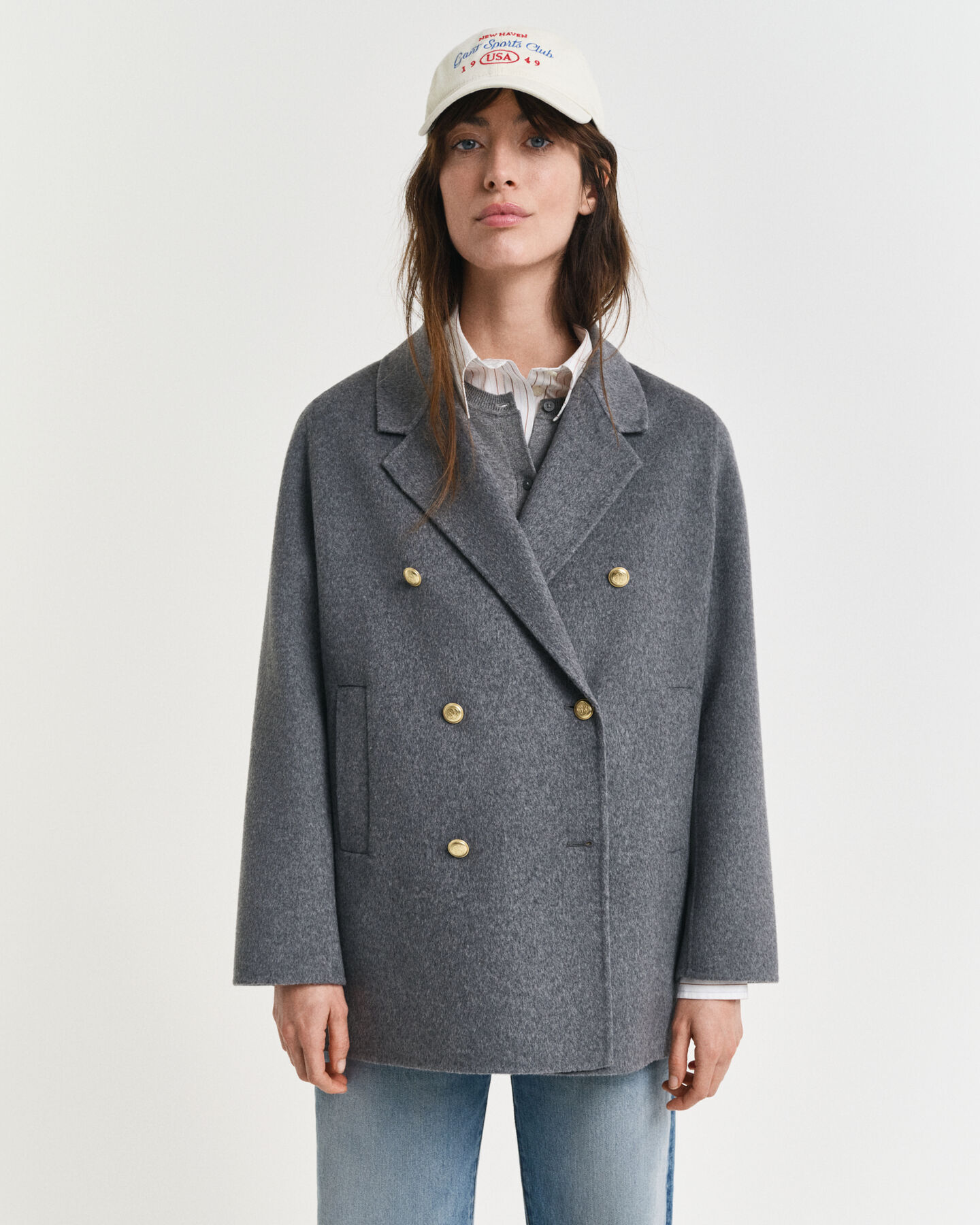 Jekker met handgestikt detail