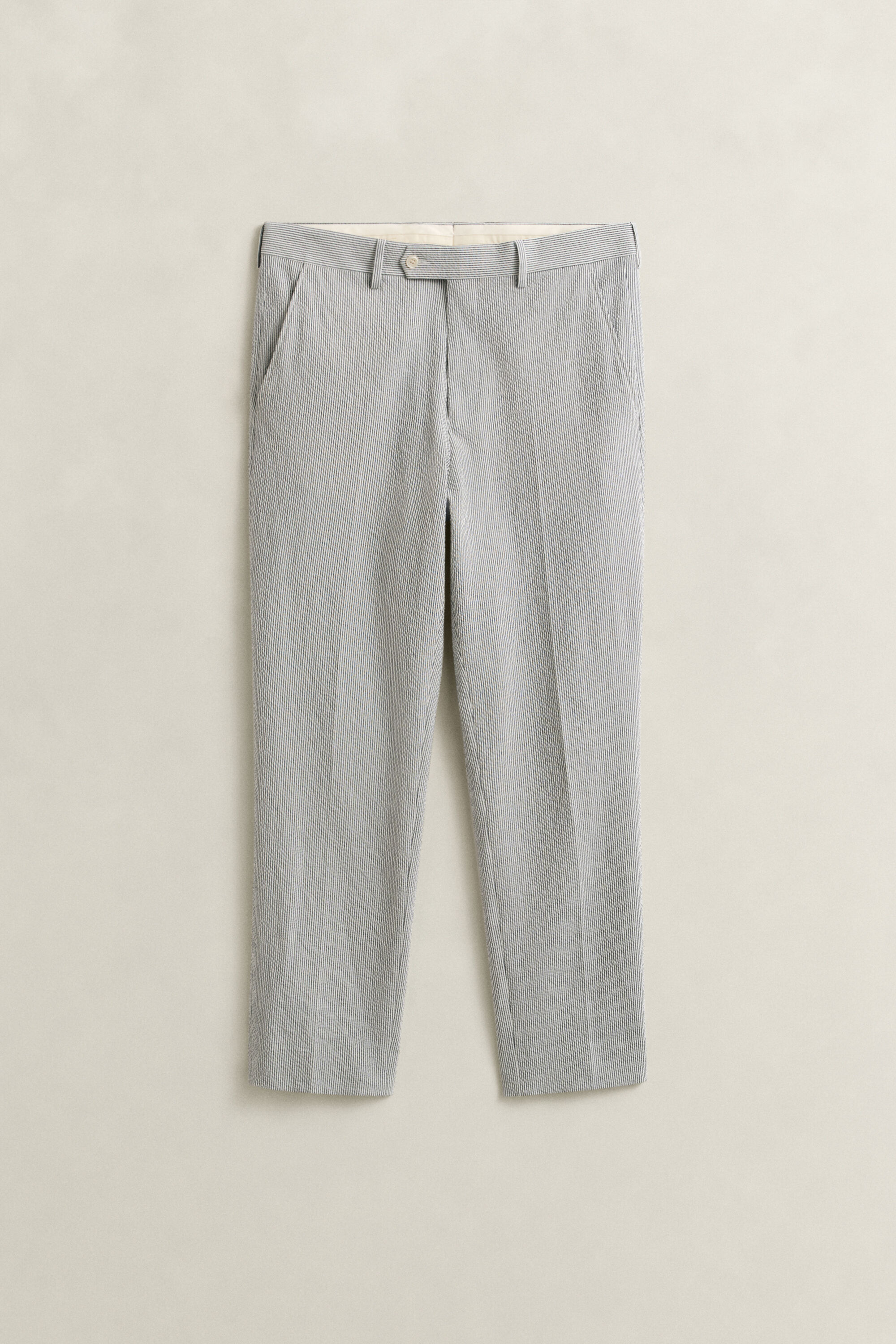 Seersucker kostuumbroek