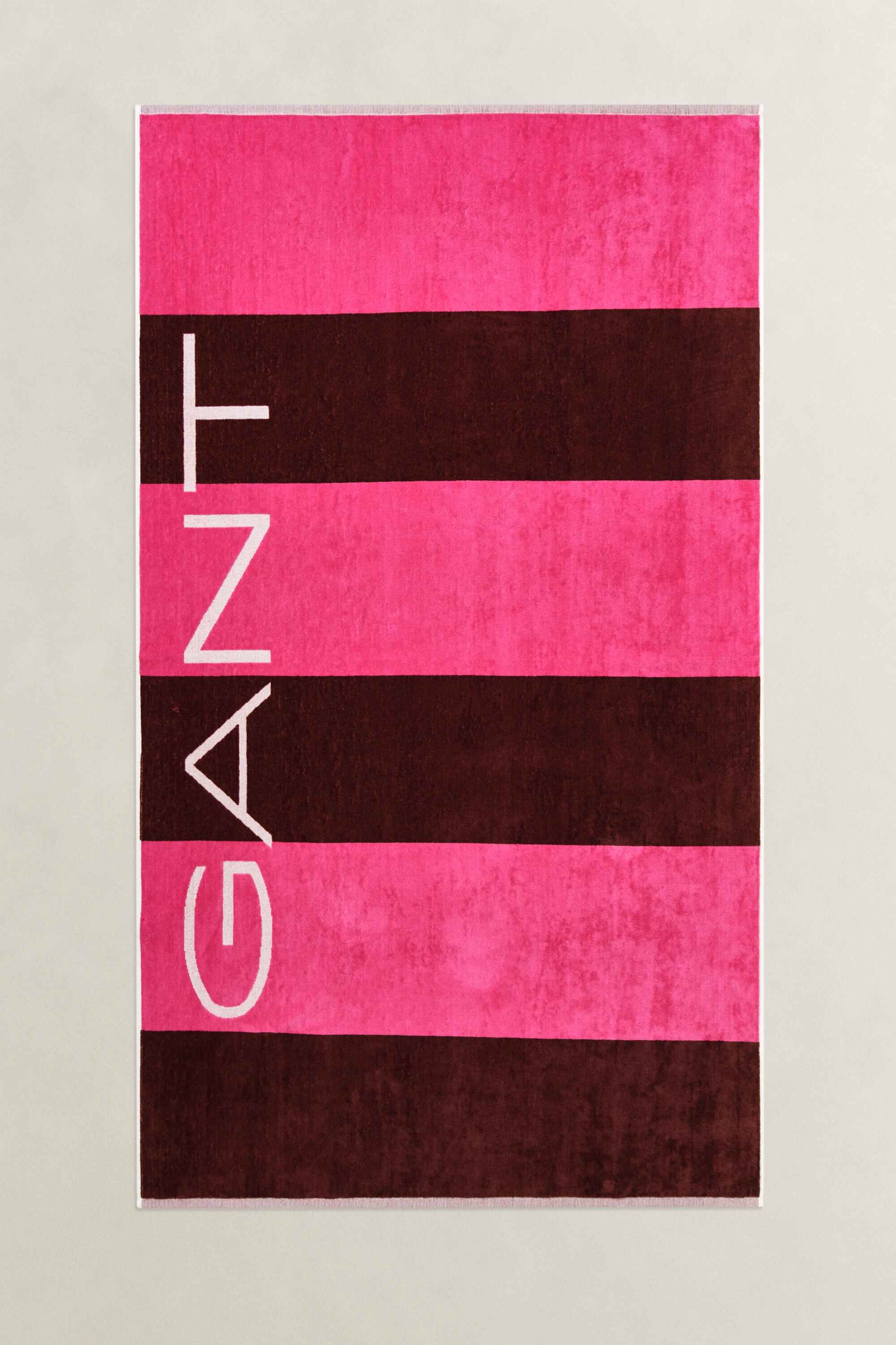 Strandlaken met blokstreep