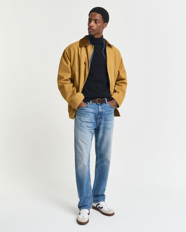 Katoenen kabelcoltrui