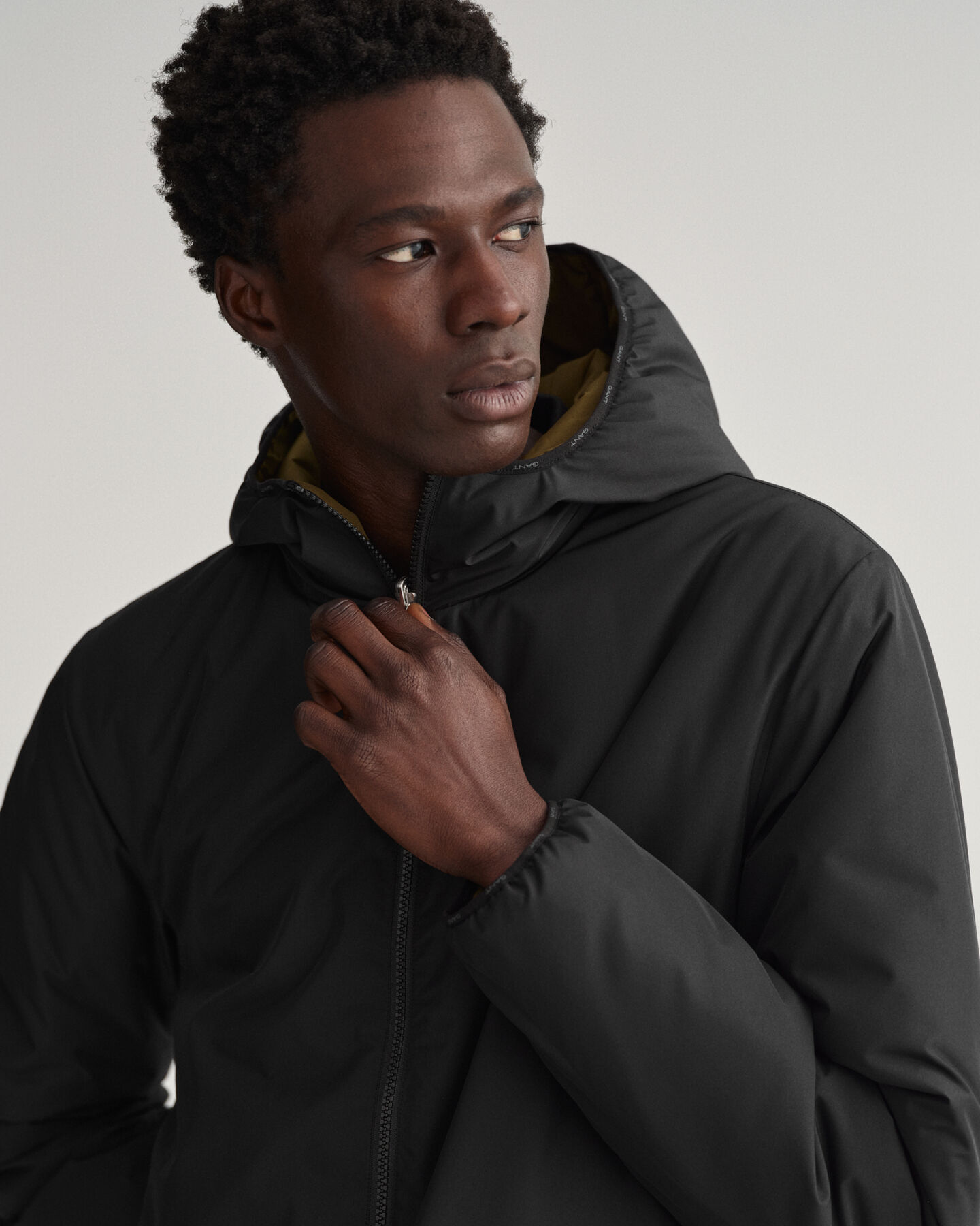 Omkeerbaar jack met capuchon