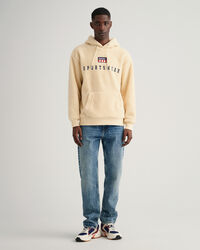 Retro Flag hoodie van fleece