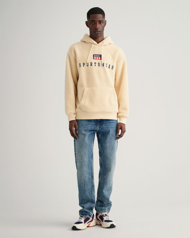 Retro Flag hoodie van fleece