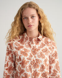 Regular Fit Paisley blouse van katoenen voile