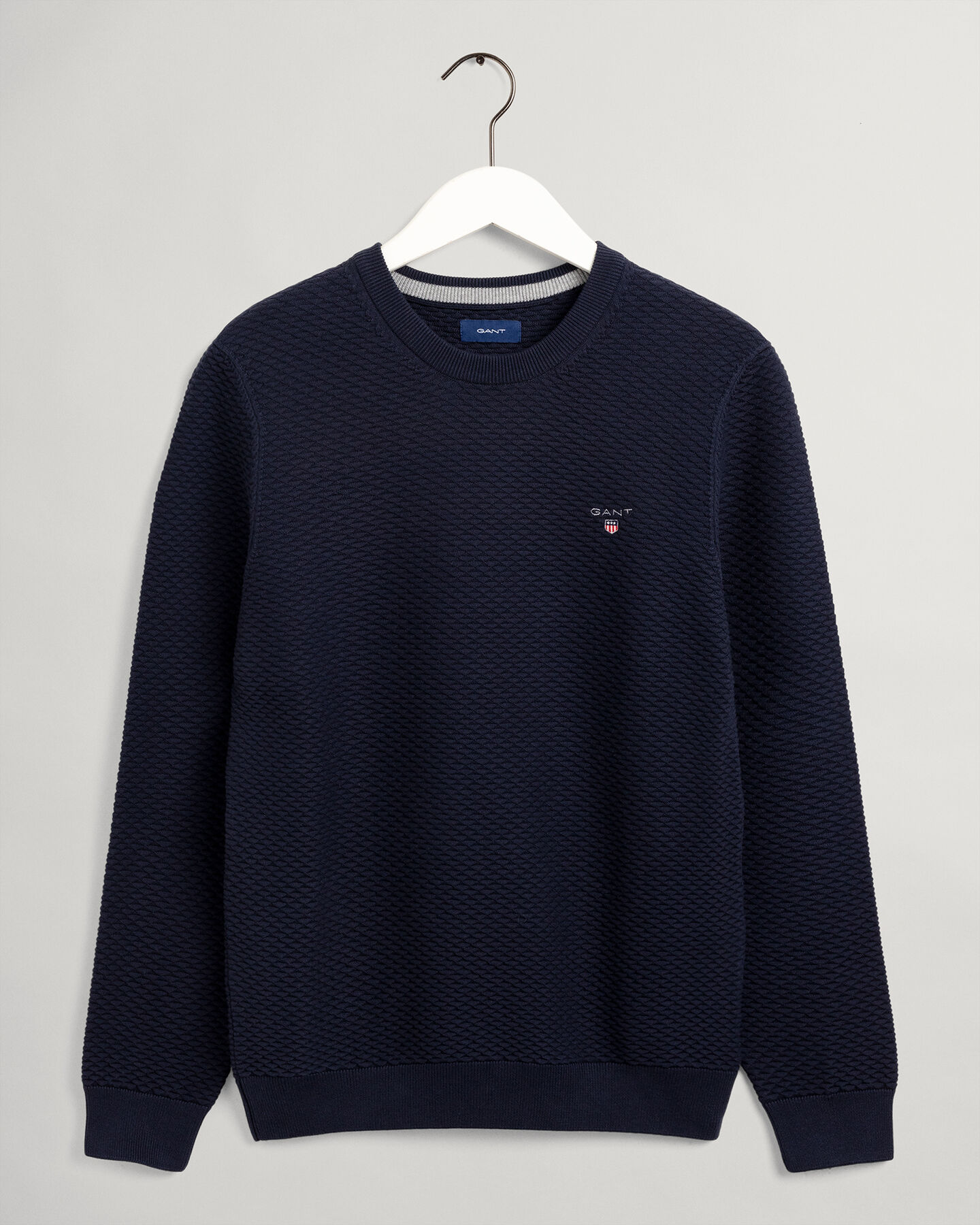 Triangle Texture trui met ronde hals