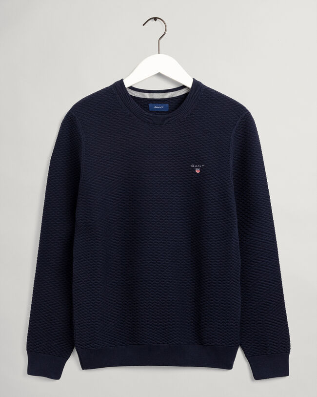 Triangle Texture trui met ronde hals