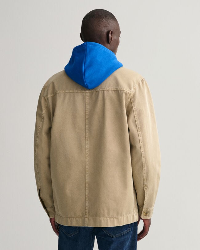Speciaal geverfd Twill overshirt