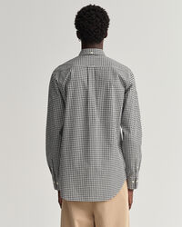 Regular Fit poplin overhemd met Gingham-ruitje