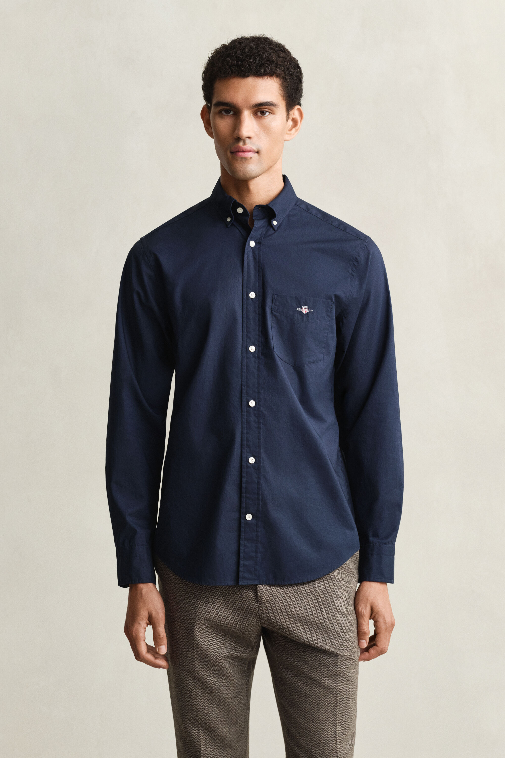 Regular Fit Classic overhemd van poplin
