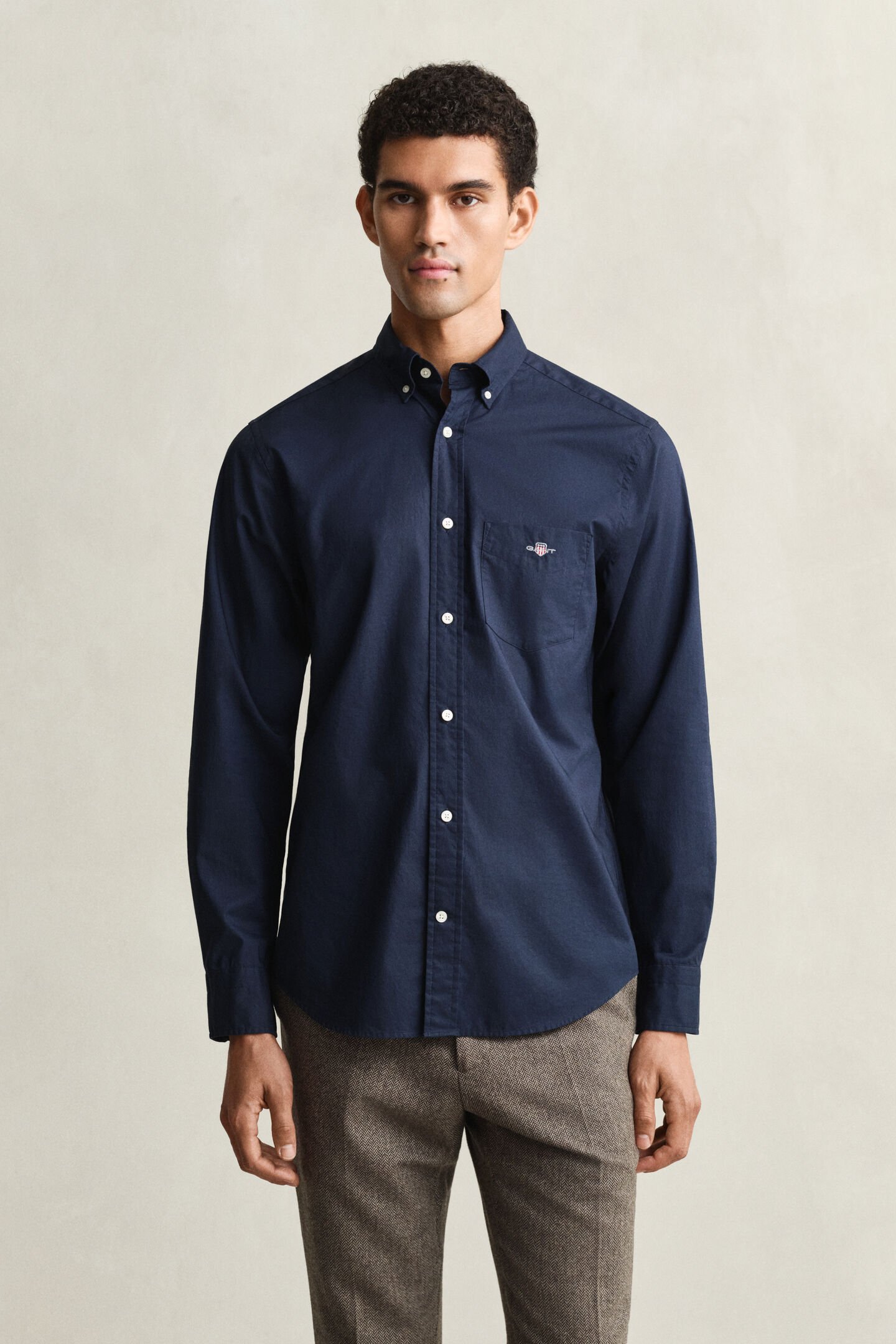 Regular Fit Classic overoverhemd van poplin