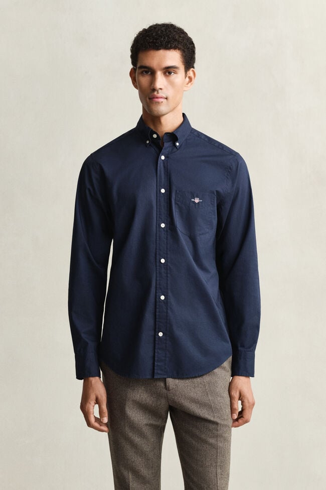Regular Fit Classic overoverhemd van poplin