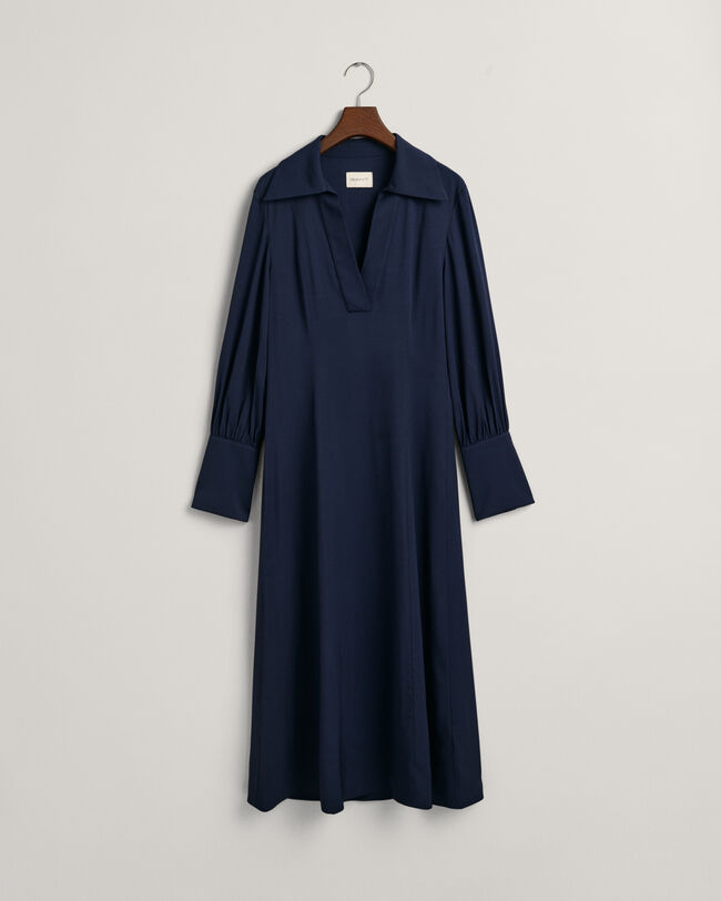 Slim Fit jurk met brede manchetten