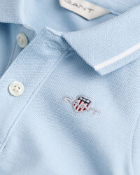 Baby Contrast Tipped piqu&eacute; romper