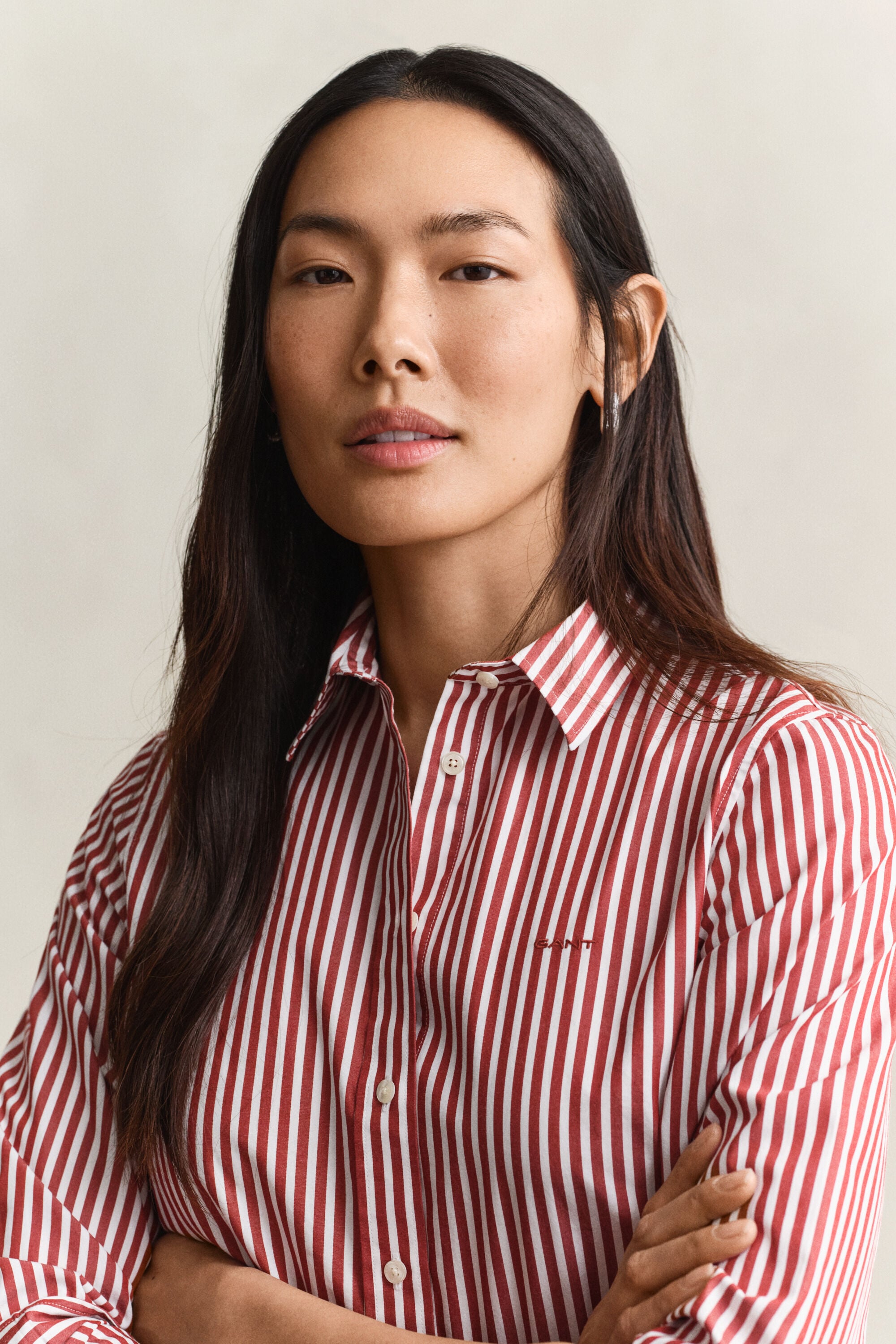Regular Fit Classic gestreept overhemd van poplin