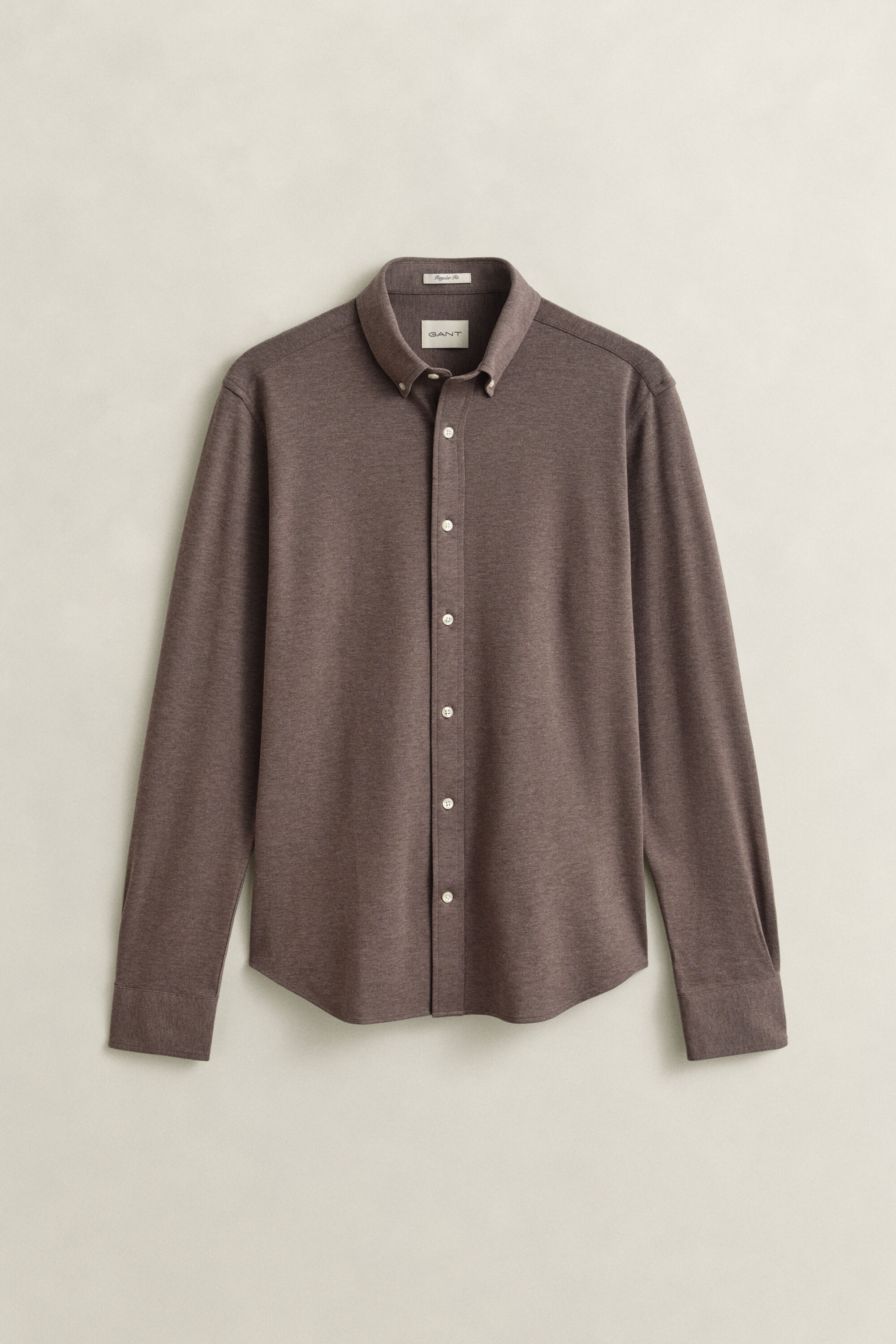 Overoverhemd van stretch jersey piqué