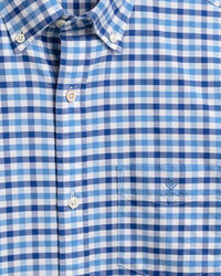 Regular Fit Oxford-overhemd met tweekleurig Gingham-ruitje