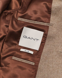 Kostuumblazer met visgraatmotief