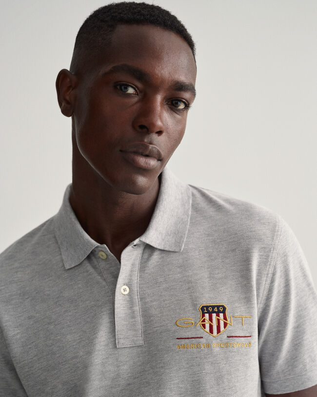 Archive Shield piqu&eacute; poloshirt