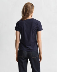 Shield T-shirt met V-hals