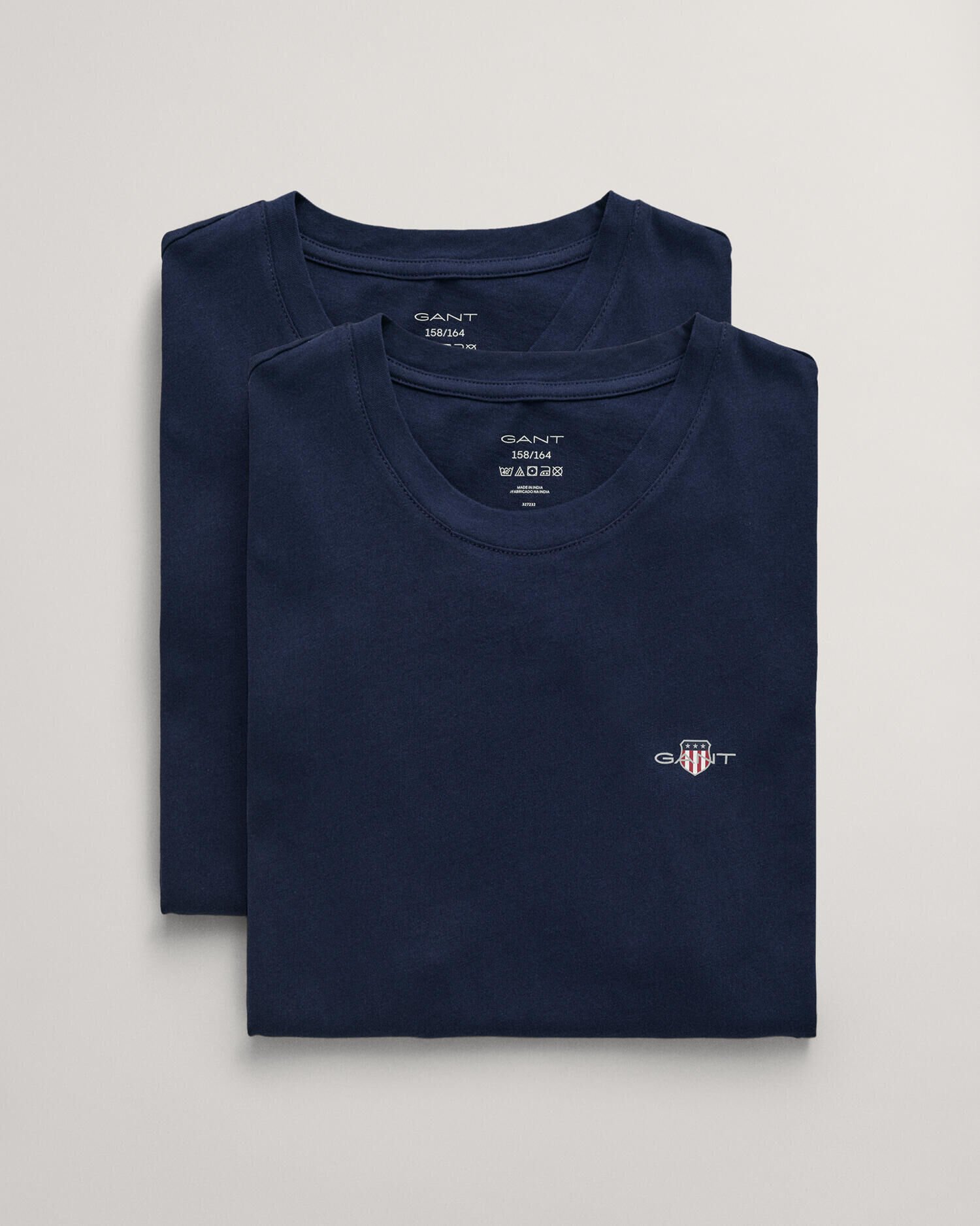 Teens set van twee T-shirts met ronde hals