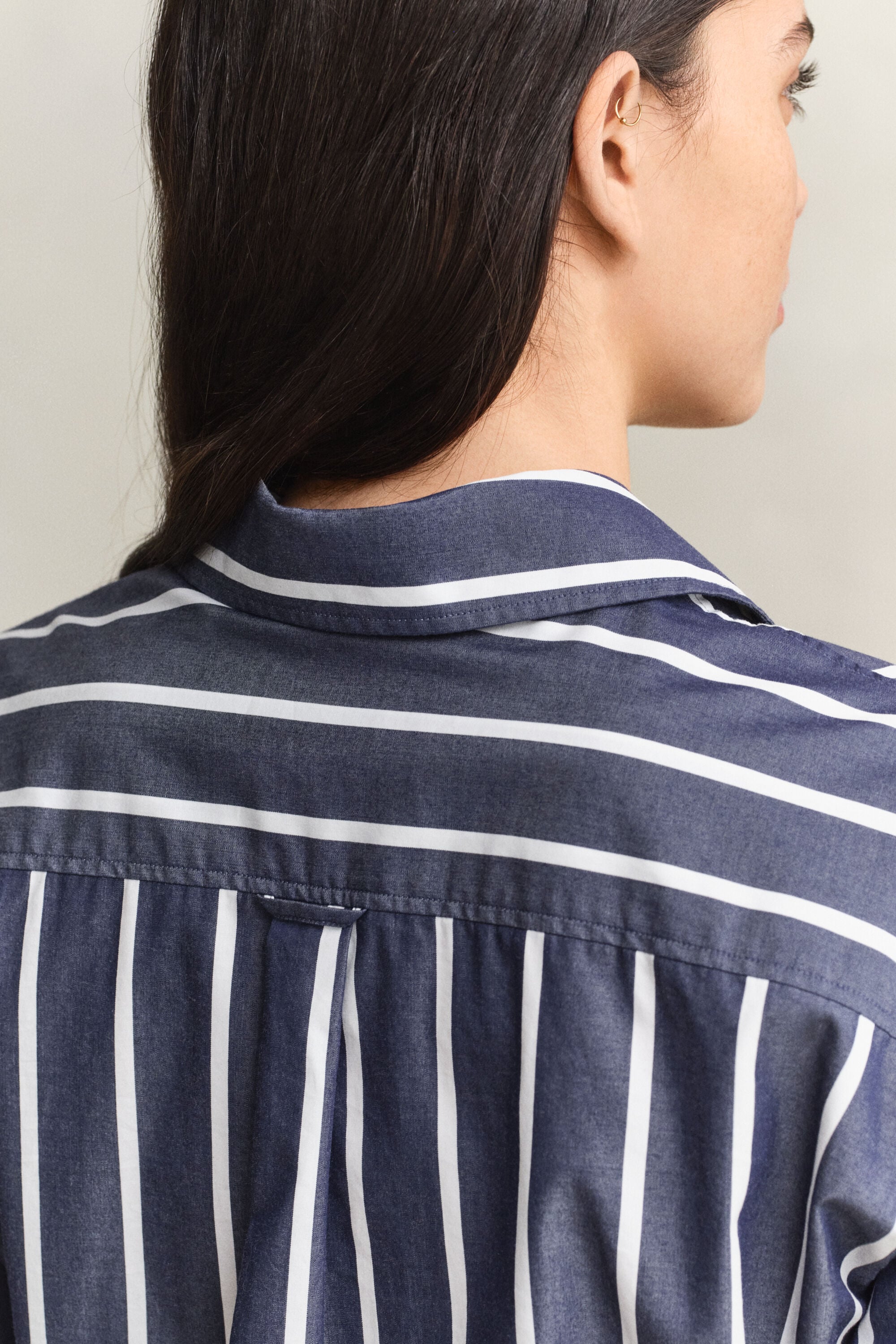 Relaxed Fit klassiek gestreept overhemd van poplin