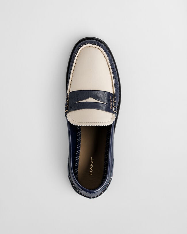 Gracelyn leren loafers