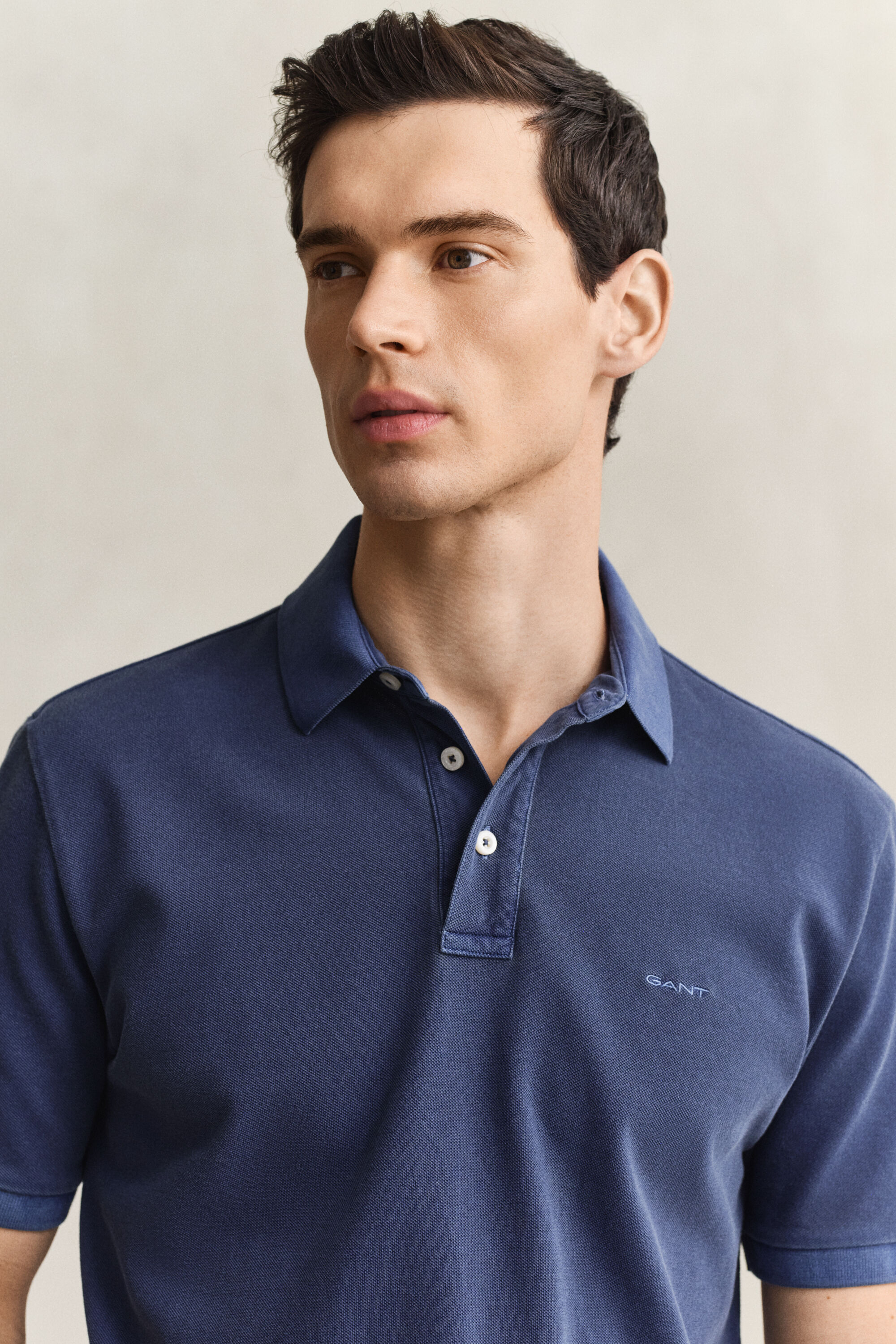 Zonverbleekt poloshirt