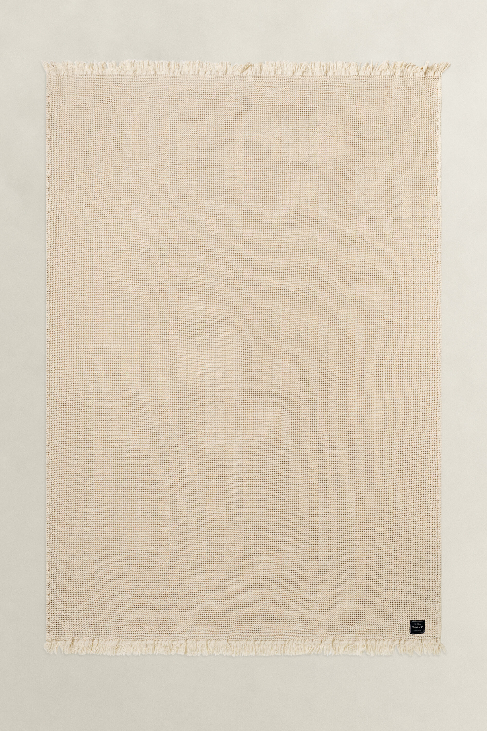 Katoenen sprei met wafeltextuur