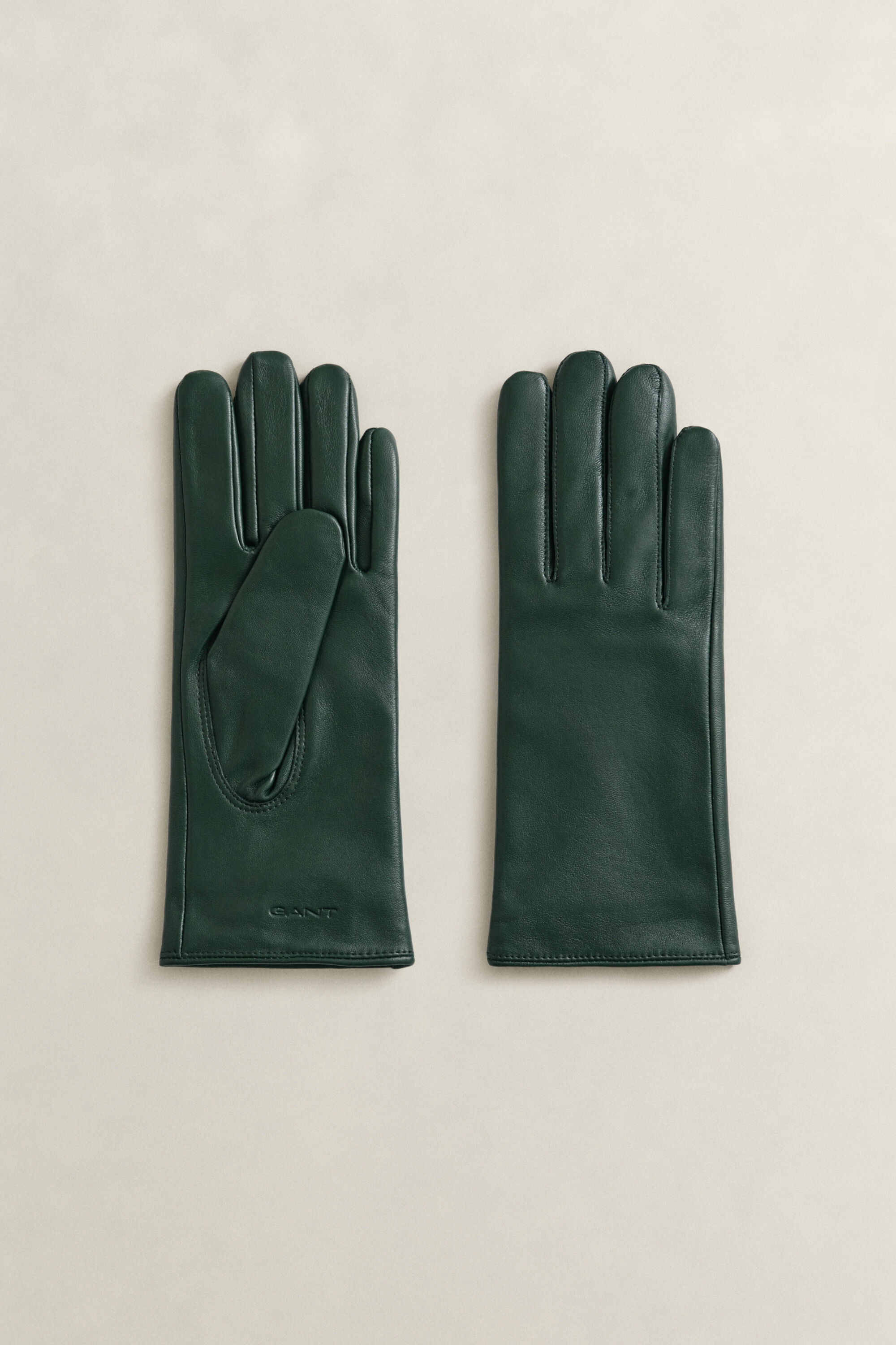 Kasjmier gevoerde leren handschoenen