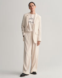 Regular Fit blazer van linnen met stretch