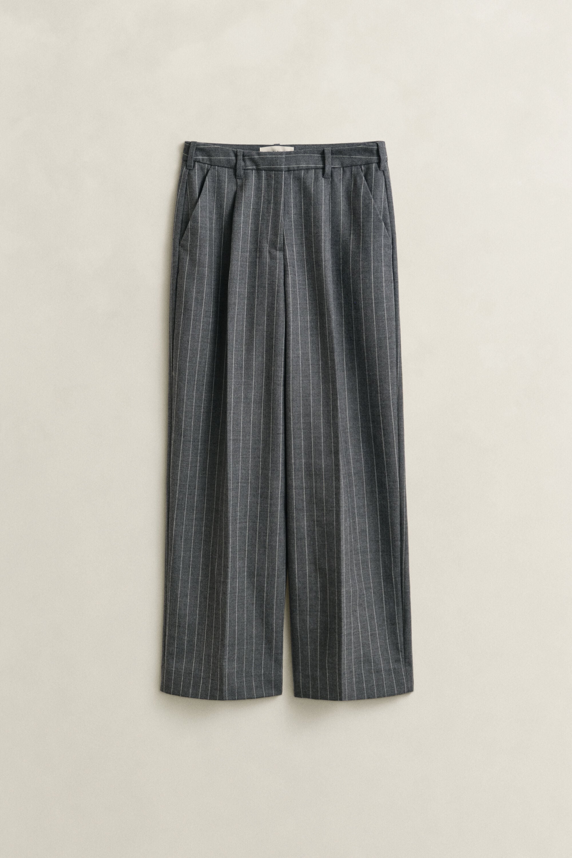 Wollen broek met krijtstreep