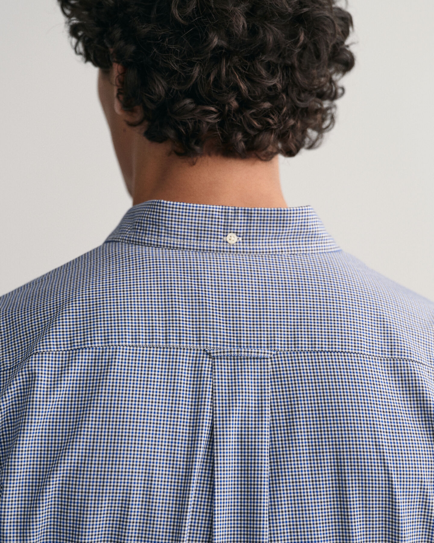 Regular Fit overhemd van poplin met klein ruitje