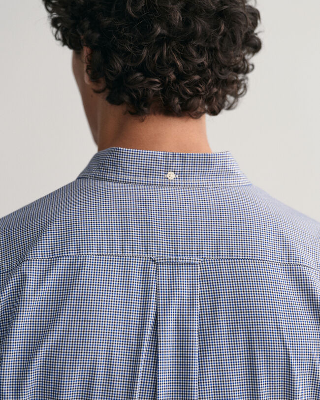 Regular Fit overhemd van poplin met klein ruitje